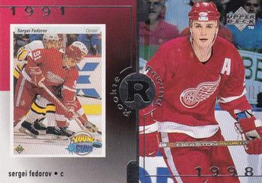 #23 Sergei Fedorov - Detroit Red Wings - 1998-99 Upper Deck Hockey