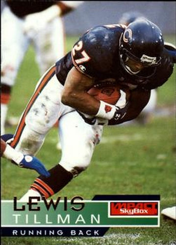 #23 Lewis Tillman - Chicago Bears - 1995 SkyBox Impact Football
