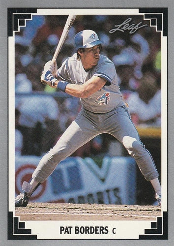 #23 Pat Borders - Toronto Blue Jays - 1991 Leaf Baseball