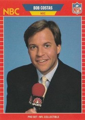 #23 Bob Costas - 1989 Pro Set Football - Announcers