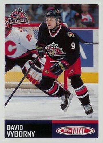 #23 David Vyborny - Columbus Blue Jackets - 2002-03 Topps Total Hockey