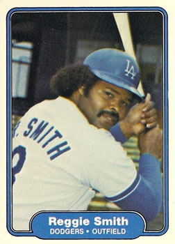 #23 Reggie Smith - Los Angeles Dodgers - 1982 Fleer Baseball