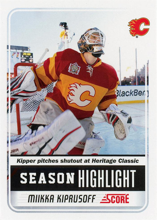 #23 Miikka Kiprusoff - Calgary Flames - 2011-12 Score Hockey