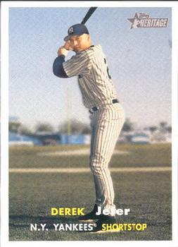 #23a Derek Jeter - New York Yankees - 2006 Topps Heritage Baseball