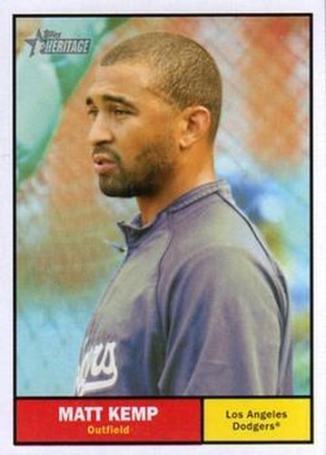 #23b Matt Kemp - Los Angeles Dodgers - 2010 Topps Heritage Baseball