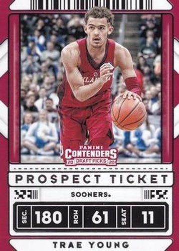 #23b Trae Young - Oklahoma Sooners - 2020 Panini Contenders Draft Picks Basketball