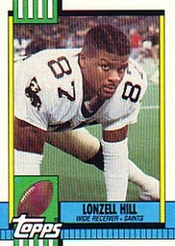 #240 Lonzell Hill - New Orleans Saints - 1990 Topps Football