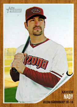 #240 Xavier Nady - Arizona Diamondbacks - 2011 Topps Heritage Baseball