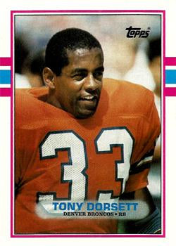 #240 Tony Dorsett - Denver Broncos - 1989 Topps Football