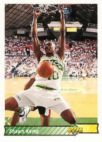 #240 Shawn Kemp - Seattle SuperSonics - 1992-93 Upper Deck Basketball