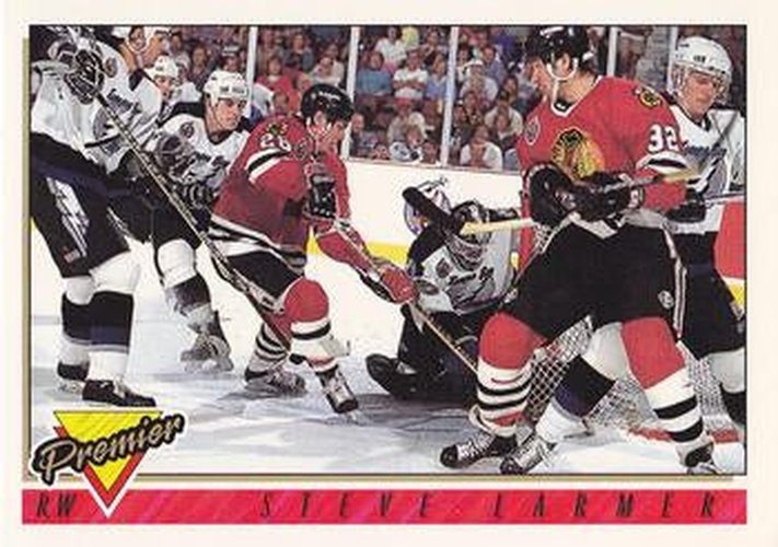 #240 Steve Larmer - Chicago Blackhawks - 1993-94 Topps Premier Hockey