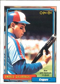 #240 Andres Galarraga - Montreal Expos / St. Louis Cardinals - 1992 O-Pee-Chee Baseball