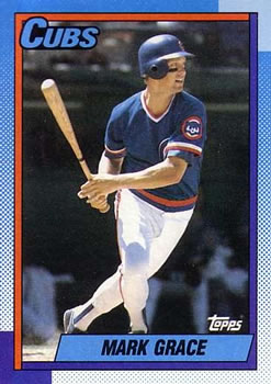 #240 Mark Grace - Chicago Cubs - 1990 Topps Baseball