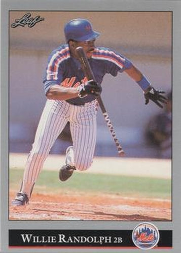 #240 Willie Randolph - New York Mets - 1992 Leaf Baseball