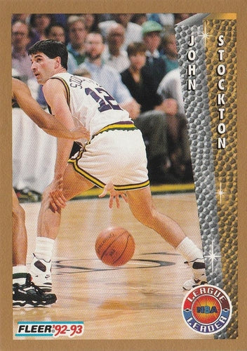 #240 John Stockton - Utah Jazz - 1992-93 Fleer Basketball