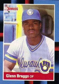 #240 Glenn Braggs - Milwaukee Brewers - 1988 Donruss Baseball