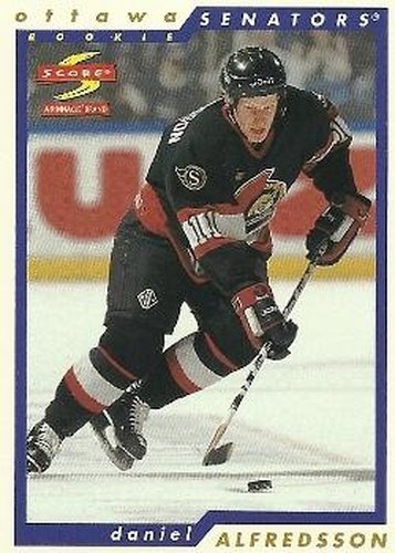 #240 Daniel Alfredsson - Ottawa Senators - 1996-97 Score Hockey
