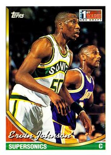 #240 Ervin Johnson - Seattle SuperSonics - 1993-94 Topps Basketball