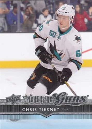 #240 Chris Tierney - San Jose Sharks - 2014-15 Upper Deck Hockey