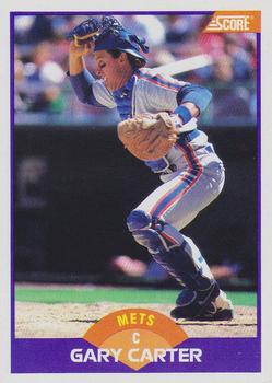 #240 Gary Carter - New York Mets - 1989 Score Baseball