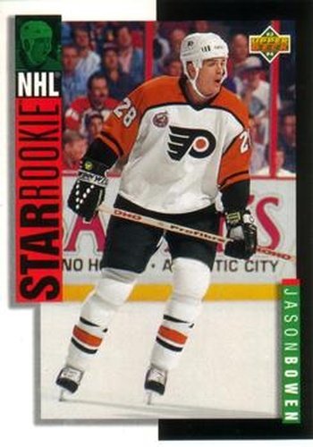 #240 Jason Bowen - Philadelphia Flyers - 1993-94 Upper Deck Hockey