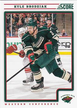 #240 Kyle Brodziak - Minnesota Wild - 2012-13 Score Hockey