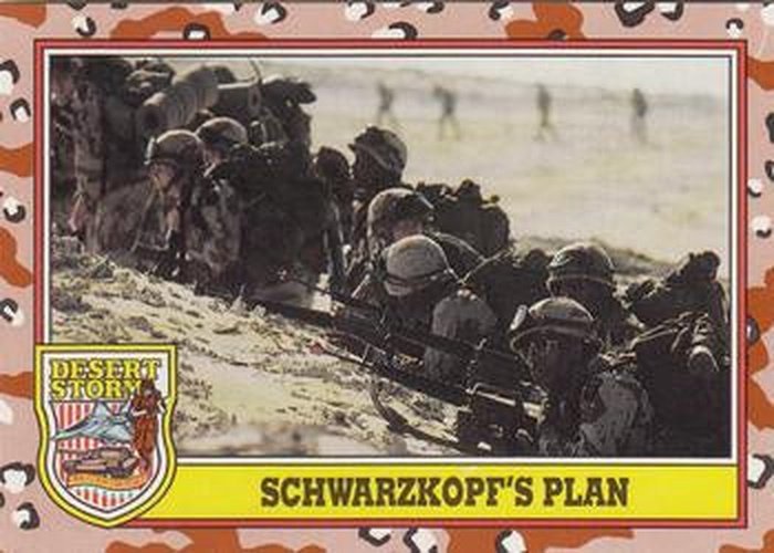 #240 Schwarzkopf's Plan - 1991 Topps Desert Storm