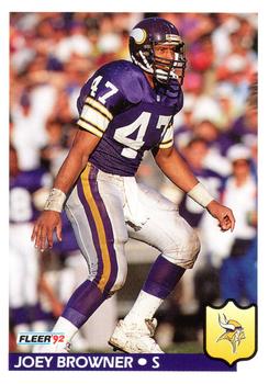 #240 Joey Browner - Minnesota Vikings - 1992 Fleer Football