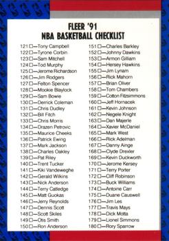 #240 Checklist 121-240 - 1991-92 Fleer Basketball