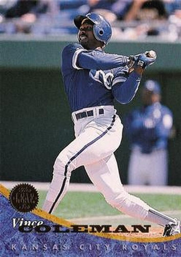 #240 Vince Coleman - Kansas City Royals - 1994 Leaf Baseball
