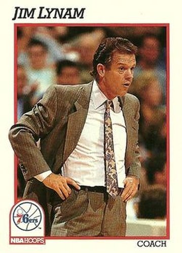 #240 Jim Lynam - Philadelphia 76ers - 1991-92 Hoops Basketball
