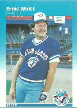 #240 Ernie Whitt - Toronto Blue Jays - 1987 Fleer Baseball