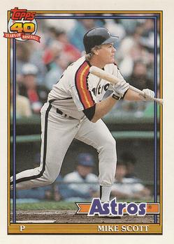 #240 Mike Scott - Houston Astros - 1991 O-Pee-Chee Baseball