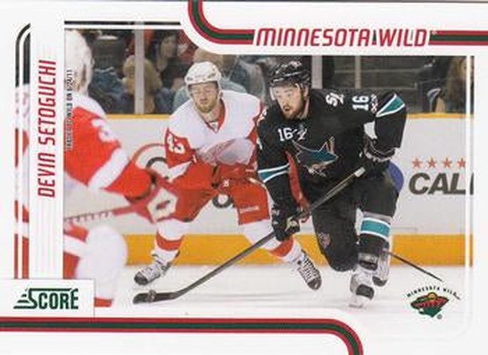 #240 Devin Setoguchi - Minnesota Wild - 2011-12 Score Hockey