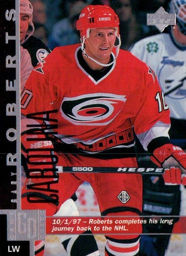 #240 Gary Roberts - Carolina Hurricanes - 1997-98 Upper Deck Hockey