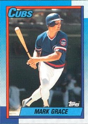 #240 Mark Grace - Chicago Cubs - 1990 O-Pee-Chee Baseball