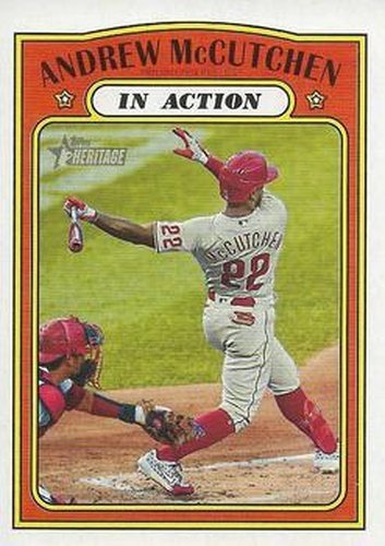 #240 Andrew McCutchen - Philadelphia Phillies - 2021 Topps Heritage Baseball
