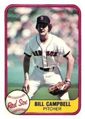 #240 Bill Campbell - Boston Red Sox - 1981 Fleer Baseball