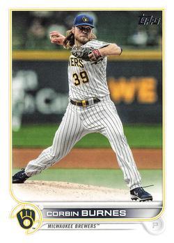 #240 Corbin Burnes - Milwaukee Brewers - 2022 Topps Baseball