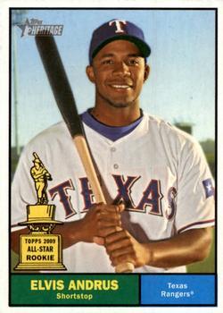 #240 Elvis Andrus - Texas Rangers - 2010 Topps Heritage Baseball