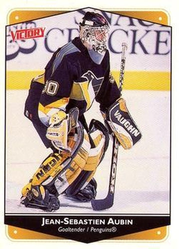 #240 Jean-Sebastien Aubin - Pittsburgh Penguins - 1999-00 Upper Deck Victory Hockey