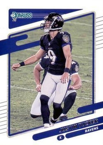 #240 Justin Tucker - Baltimore Ravens - 2021 Donruss Football