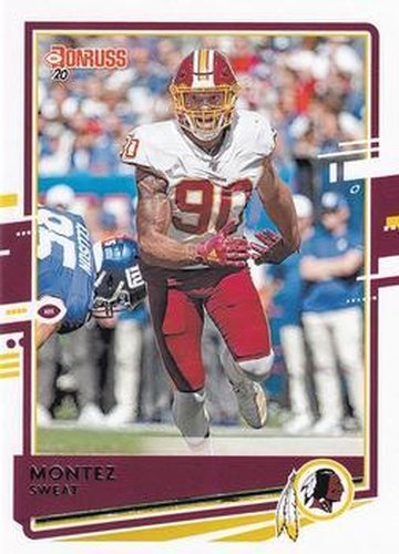 #240 Montez Sweat - Washington Redskins - 2020 Donruss Football