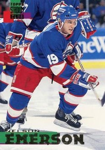 #240 Nelson Emerson - Winnipeg Jets - 1994-95 Stadium Club Hockey