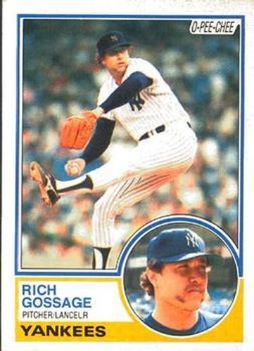 #240 Rich Gossage - New York Yankees - 1983 O-Pee-Chee Baseball