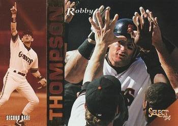 #240 Robby Thompson - San Francisco Giants - 1994 Select Baseball