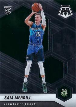 #240 Sam Merrill - Milwaukee Bucks - 2020-21 Panini Mosaic Basketball