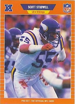 #240 Scott Studwell - Minnesota Vikings - 1989 Pro Set Football
