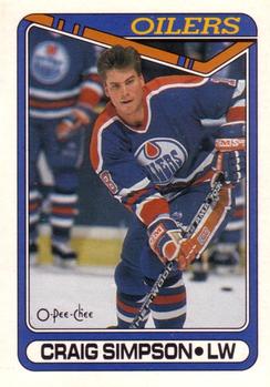 #240 Craig Simpson - Edmonton Oilers - 1990-91 O-Pee-Chee Hockey