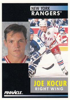 #240 Joey Kocur - New York Rangers - 1991-92 Pinnacle Hockey